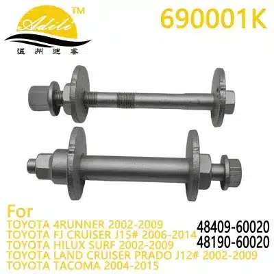 Front Lower Control Arm Camber Alignment Bolt Kit for Toyota FJ Cruiser J150 Prado J120 GX470 48409-60020 48190-60020 Front Lower Control Arm Camber Alignment Bolt Kit for Toyota FJ Cruiser J150 Prado J120 GX470 48409-60020 48190-60020