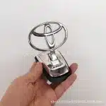 3D Front Hood Emblem Engine Bonnet Ornament Logo for Toyota Land Cruiser LC80 LC100 4500 4700 Series, ABS Chrome Finish