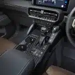 Matte Wood Grain Gear Shift Panel Trim for 2024 Toyota Prado LC250, RHD Interior Modification