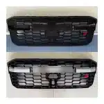 Front Radiator Bumper Grille Assembly for 2022-2024 Toyota Land Cruiser LC300 GR Sport Style, ABS Black