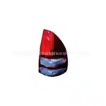 Rear Tail Light Assembly for Toyota Prado FJ120 2003-2008, Left and Right Side Halogen Brake Lamps, ABS Housing