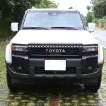 Matte Black Front Grille Frame Trim 3-Piece Set for 2024 Toyota Prado LC250, RHD Specific