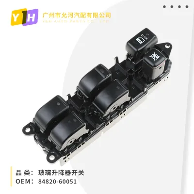 Power Window Master Switch Driver Side for Toyota Land Cruiser Prado 120, Lexus GX470 2003-2009, OEM 84820-60051