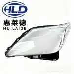 Passenger Side Right Headlight Lens Cover Replacement for 2007-2011 Lexus LX570, Transparent PC Shell with Black Edge