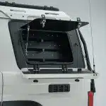Off-Road Side Window Storage Box & Expansion Net for Toyota Land Cruiser LC76, Passenger Side (Right), Carbon Black