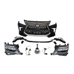 Rear Bumper Facelift Body Kit and Tail Light Assembly for 2008-2015 Lexus LX570, Upgrade to 2018 Style