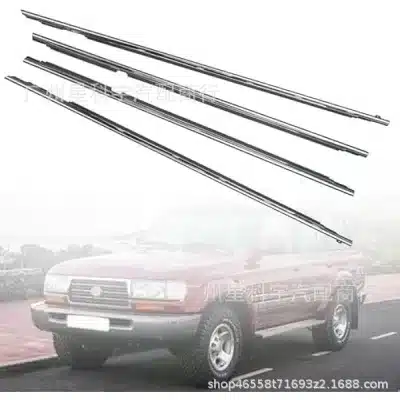 Front Door Window Glass Outer Weatherstrip Seal Belt Molding for Land Cruiser LC80 FZJ80 LX450 1990-1997 Front Door Window Glass Outer Weatherstrip Seal Belt Molding for Land Cruiser LC80 FZJ80 LX450 1990-1997