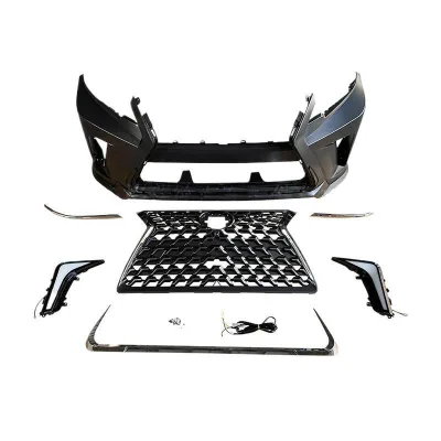 Fish Scale Style Front Bumper Body Kit Upgrade for 2018-2022 Toyota Land Cruiser Prado, LX570 Look Conversion Fascia, ABS Primer Fish Scale Style Front Bumper Body Kit Upgrade for 2018-2022 Toyota Land Cruiser Prado, LX570 Look Conversion Fascia, ABS Primer