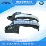 Front Driver & Passenger Side Fender Liner Splash Shield Set for 2009-2013 Lexus GX460, Replaces 53805-60050 53806-60050