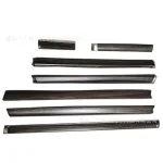 7-Piece Peach Wood Grain Interior Trim Set for 2008-2020 Toyota Land Cruiser LC200 Door Panel and Dashboard Accent Decoration