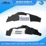 Heavy Duty Chassis Splash Guard Mudguard Liner for Toyota Land Cruiser LC100 & Lexus LX470
