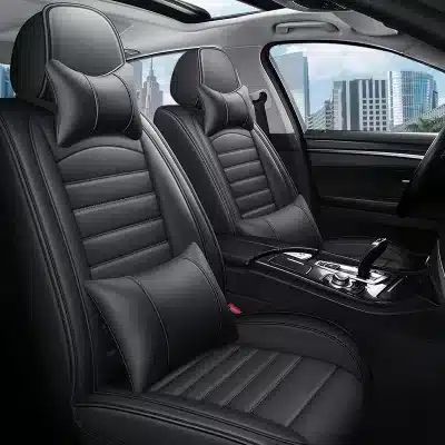 Full Set Leather Car Seat Covers for Mercedes-Benz C/E/GLK Class C180L C200L E260L GLK300, Universal 5-Seat Beige Fiber Leather Protector Full Set Leather Car Seat Covers for Mercedes-Benz C/E/GLK Class C180L C200L E260L GLK300, Universal 5-Seat Beige Fiber Leather Protector