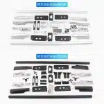 Aluminum Alloy Roof Rack Rails Luggage Carrier for Toyota Land Cruiser LC200 2008-2021
