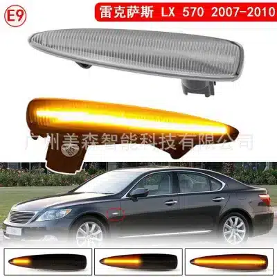 LED Dynamic Side Marker Turn Signal Lights for Lexus LS460 LX570 2007-2012 LS600hL IS F, Fender Repeater Lamps Clear Lens LED Dynamic Side Marker Turn Signal Lights for Lexus LS460 LX570 2007-2012 LS600hL IS F, Fender Repeater Lamps Clear Lens