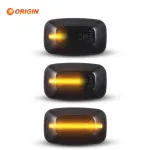 LED Fender Side Marker Turn Signal Lights Smoked Lens Sequential for Toyota FJ Cruiser GSJ15 2011-2021 Land Cruiser GR17 2014-2015