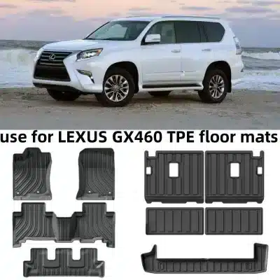 All-Weather TPE Rear Seatback Protector Mats for 2014-2023 Lexus GX460 7-Seater, Anti-Slip Dirt-Resistant Trunk Liner Extension All-Weather TPE Rear Seatback Protector Mats for 2014-2023 Lexus GX460 7-Seater, Anti-Slip Dirt-Resistant Trunk Liner Extension
