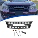 TRD Style Front Grille Overlay for 2004-2009 Lexus GX470, Matte Black ABS Modified Bumper Mesh Grill