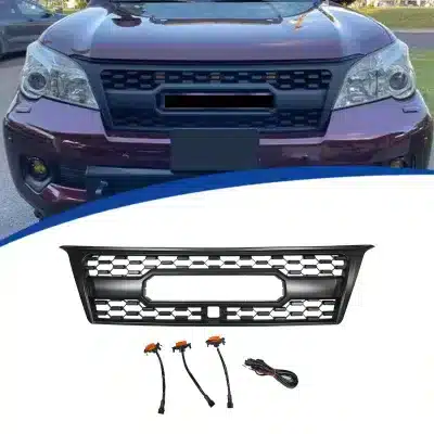 TRD Style Front Grille Overlay for 2004-2009 Lexus GX470, Matte Black ABS Modified Bumper Mesh Grill TRD Style Front Grille Overlay for 2004-2009 Lexus GX470, Matte Black ABS Modified Bumper Mesh Grill