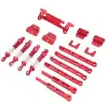 Metal Link Rod & Shock Absorber Bracket Upgrade Kit for MN82 LC79 MN82S MN82Pro 1/12 RC Crawler
