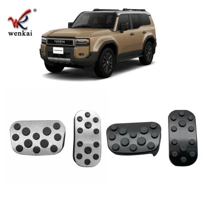 Non-Slip Brake and Accelerator Pedal Covers for 2024 Toyota Prado Land Cruiser LC250, Black Titanium ABS Non-Slip Brake and Accelerator Pedal Covers for 2024 Toyota Prado Land Cruiser LC250, Black Titanium ABS