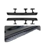 Heavy-Duty Iron Side Step Running Boards Pair for Toyota Land Cruiser Prado LC150 2010-2023, Black Finish