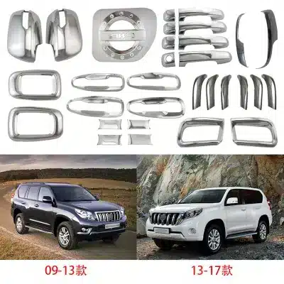 Chrome Front Grille Trim Strip for 2009-2013 Toyota Land Cruiser Prado FJ150, ABS Decorative Overlay Chrome Front Grille Trim Strip for 2009-2013 Toyota Land Cruiser Prado FJ150, ABS Decorative Overlay