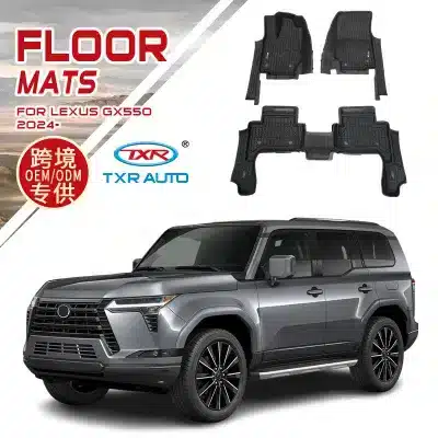 All-Weather TPE Floor Mats Custom Fit for 2024-Present Lexus GX550h RHD, 5-Piece Set All-Weather TPE Floor Mats Custom Fit for 2024-Present Lexus GX550h RHD, 5-Piece Set