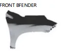 Front Fender Panel Driver or Passenger Side Replacement for 2016 Lexus LX570, Steel Leaf Plate