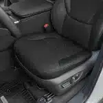 Front Seat Back Protector Kick Mats 2PCS Set for 2024 Toyota Prado LC250, Beige Leather