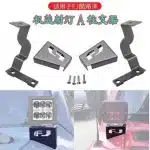 A-Pillar Spotlight Mounting Bracket for Toyota FJ Cruiser, Off-Road Hood Light Pod Brackets, Powder Coated Steel