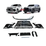 Sport Style Full Body Kit and Grille Enclosure for 2022-2023 Lexus LX600, ABS Plastic Conversion Kit