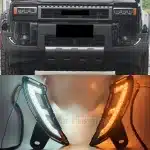 LED Daytime Running Lights for 2024-2025 Toyota Prado LC250, Sequential Turn Signals & Startup Scan DRL Assembly