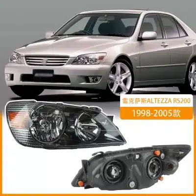 Right Passenger Side Headlight Housing Case for 1998-2005 Lexus IS200 Altezza RS200, ABS Material Right Passenger Side Headlight Housing Case for 1998-2005 Lexus IS200 Altezza RS200, ABS Material