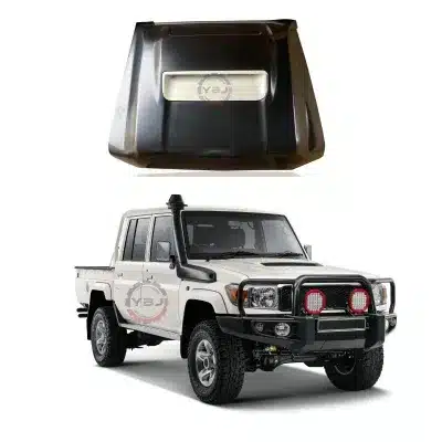 Engine Hood with Air Intake Vent for Toyota Land Cruiser LC79 LC70 LC76 LC78 1984-2023, Black PP Material Engine Hood with Air Intake Vent for Toyota Land Cruiser LC79 LC70 LC76 LC78 1984-2023, Black PP Material
