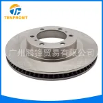 Front Brake Disc Rotor 43512-60190 for Toyota Land Cruiser Prado LC150, High-Carbon Steel