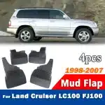 Mud Flaps Splash Guards Front & Rear Set for 1998-2007 Toyota Land Cruiser LC100 FJ100