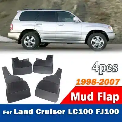 Mud Flaps Splash Guards Front & Rear Set for 1998-2007 Toyota Land Cruiser LC100 FJ100 Mud Flaps Splash Guards Front & Rear Set for 1998-2007 Toyota Land Cruiser LC100 FJ100
