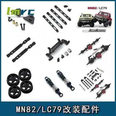 Full Metal Chassis Upgrade Kit for MN82 MN82S LC79 1/12 RC Crawler, Aluminum Alloy Frame Modification Parts Full Metal Chassis Upgrade Kit for MN82 MN82S LC79 1/12 RC Crawler, Aluminum Alloy Frame Modification Parts