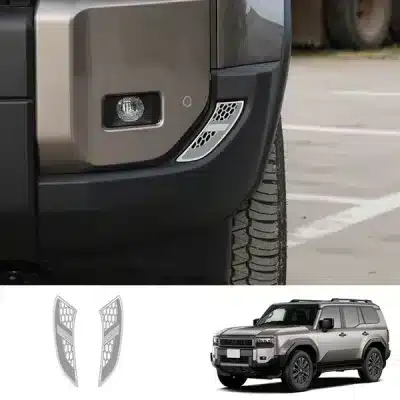 1 Pair Front Bumper Fog Light Lower Cover Bezels for 2024 Toyota Land Cruiser Prado LC250 J250 Series 1 Pair Front Bumper Fog Light Lower Cover Bezels for 2024 Toyota Land Cruiser Prado LC250 J250 Series
