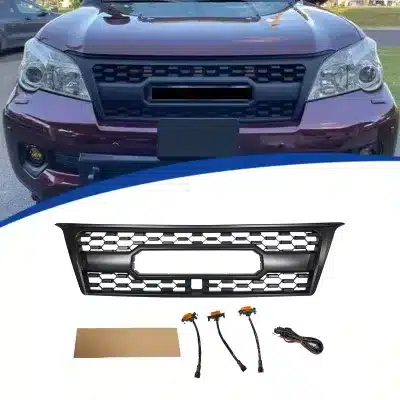 TRD Style Front Grille Overlay for 2004-2009 Lexus GX470, Matte Black ABS Modified Bumper Mesh Grill TRD Style Front Grille Overlay for 2004-2009 Lexus GX470, Matte Black ABS Modified Bumper Mesh Grill