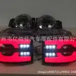 Sequential LED Tail Lights Assembly for 2007-2020 Toyota FJ Cruiser, Rear Brake Reverse Sequential Turn Signal Lamps