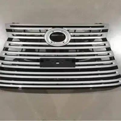 Front Bumper Upper Grille Mesh Replacement for Lexus LX600 Luxury SUV, Chrome/Black Finish