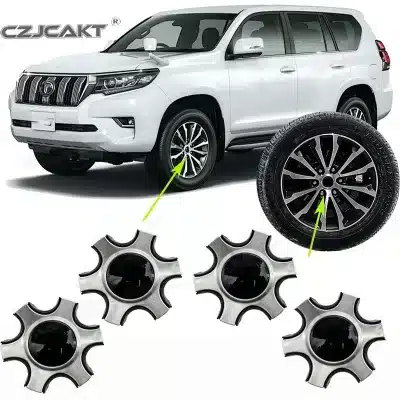 140mm Wheel Hub Center Cap for Toyota Land Cruiser Prado GDJ155 RJ1500 150 Series, Brushes Silver & Black 140mm Wheel Hub Center Cap for Toyota Land Cruiser Prado GDJ155 RJ1500 150 Series, Brushes Silver & Black