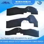 Front Fender Mudguard Liner Apron Seal 53736-60090 for Toyota Land Cruiser FJ70 FJ75 1990-2007