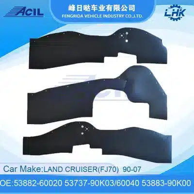 Front Fender Mudguard Liner Apron Seal 53736-60090 for Toyota Land Cruiser FJ70 FJ75 1990-2007 Front Fender Mudguard Liner Apron Seal 53736-60090 for Toyota Land Cruiser FJ70 FJ75 1990-2007