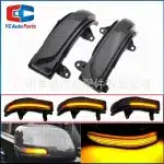 LED Dynamic Side Mirror Turn Signal Light Sequential Running Water Lamp for Toyota Land Cruiser Prado FJ150 2010-2020 & FJ200 LC200 2013-2020
