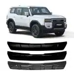 Rear Bumper Lower Guard Plate Trim Carbon Fiber Style for Toyota Prado LC250 Black Samurai Edition