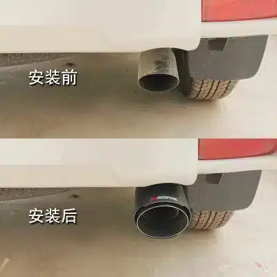 Stainless Steel Exhaust Tip Burnt Blue Oval Muffler Tailpipe for Toyota Land Cruiser Prado 2003-2023 LC76 LC79 Stainless Steel Exhaust Tip Burnt Blue Oval Muffler Tailpipe for Toyota Land Cruiser Prado 2003-2023 LC76 LC79