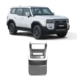 Rear Air Conditioning Vent Anti-Kick Cover Carbon Fiber Pattern for 2024 Toyota Land Cruiser Prado LC250