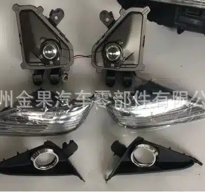Front Fog Light Kit with Bezels and Wiring Harness for 2014-2019 Lexus GX460